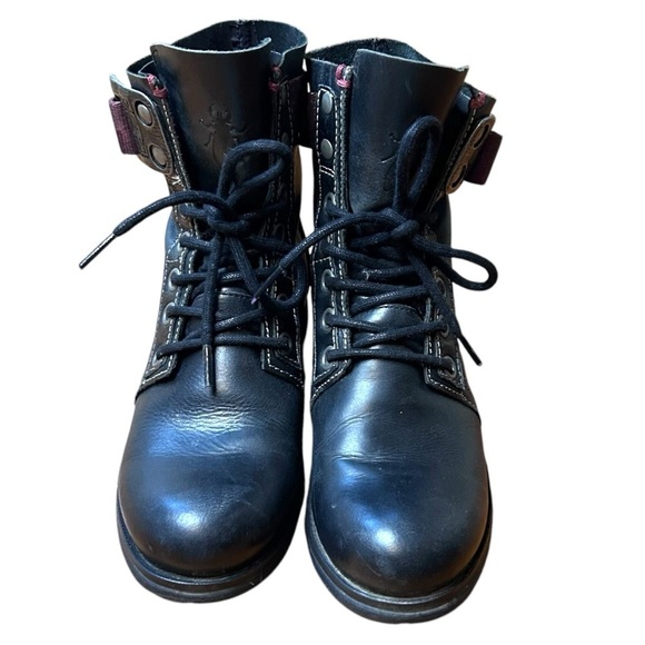 Fly London Women's Stay Boot- Ankle Combat Moto Boot- Size 36/ 6 - Picture 7 of 11